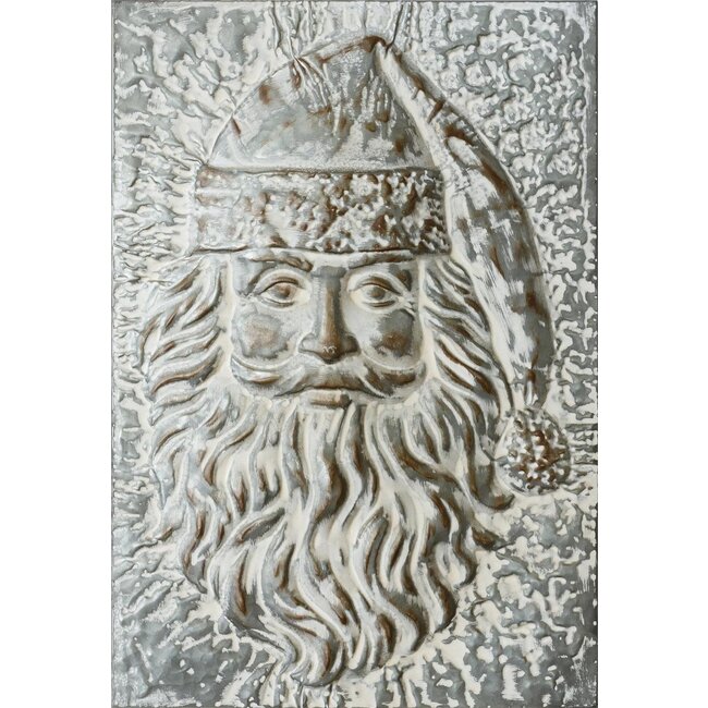 Embossed Santa Wall Hanging