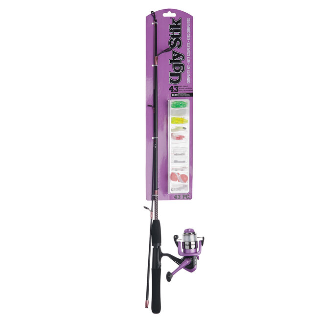 Ugly Stik Lady Spinning Combo 5ft Fishing Pole Set