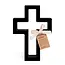 Open Cross with Verse