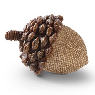 Light Brown Resin Acorn w/ Pinecone Top 2.5"