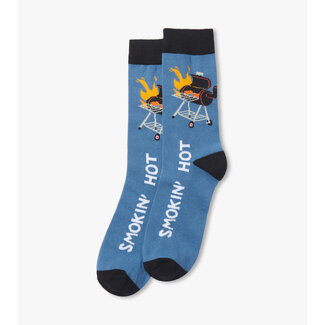 Little Blue House Smokin Hot Men’s Crew Socks OS