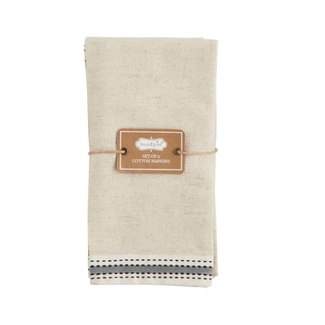 Gray Stripe Napkin Set