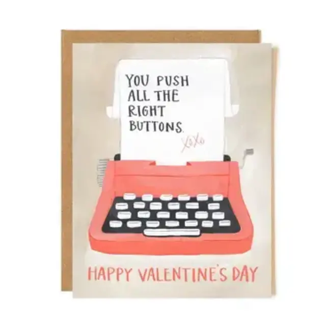 Typewriter - Valentines Card