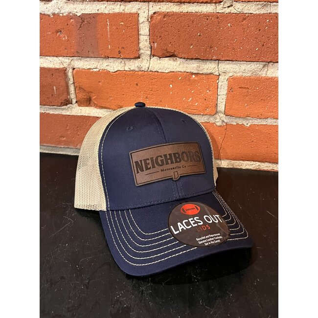 Neighbors Football Logo Hat Navy/Khaki