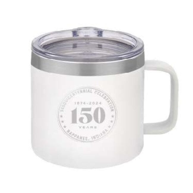 150 years White Tumbler Mug