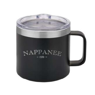 Visit Nappanee Nappanee Est 1874 Black Tumbler Mug