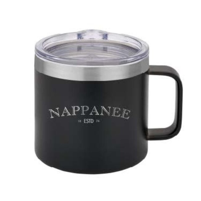 Nappanee Est 1874 Black Tumbler Mug