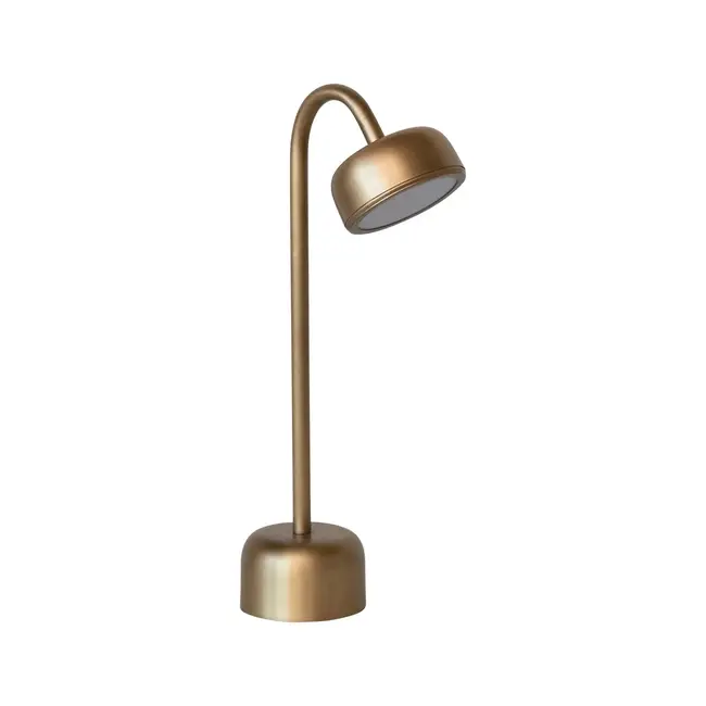 Metal LED Table Lamp in Antique Brass