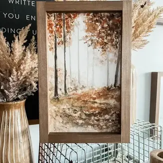 Lily & Sparrow Autumn Forest 8 x 12 Dark Walnut