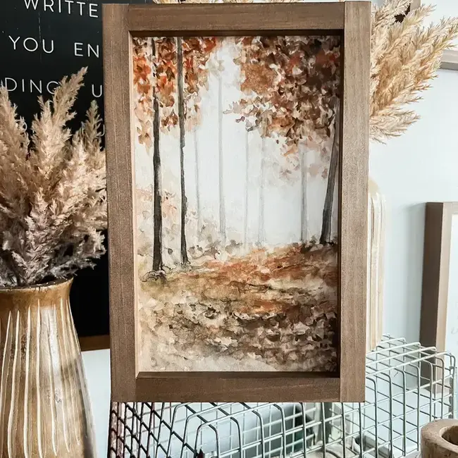 Autumn Forest 8 x 12 Dark Walnut