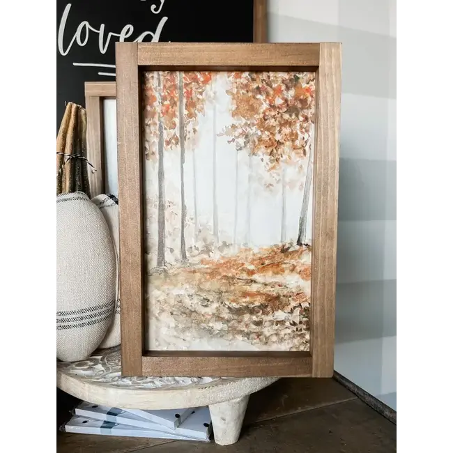 Autumn Forest 8 x 12 Light Walnut