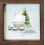 Winter Home Scene 7 x 7 Dark Walnut