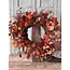 Penny Leaf Wreath 26” - Red