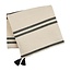 Black Waffle / Chambray Stripe Blanket