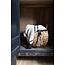Black Waffle / Chambray Stripe Blanket
