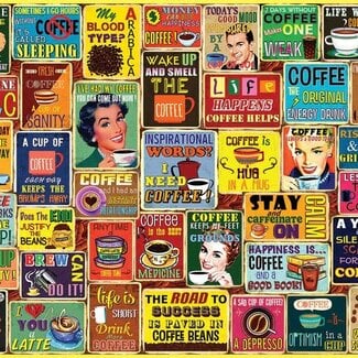 White Mountain Puzzles I Love Coffee Puzzle 1,000 pc