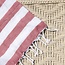 Red Stripe Throw 71” x 36”
