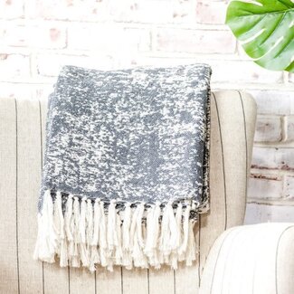 Charcoal Pattern Throw 50” x 60”