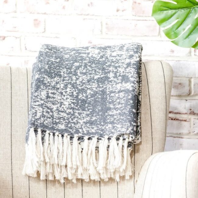 Charcoal Pattern Throw 50” x 60”