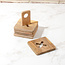 Wood X Coaster Set with Stand