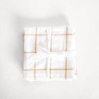 Pattern Towels Set of 2 Yellow