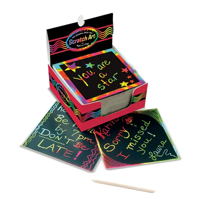 Rainbow Mini Scratch Art Notes