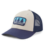 Trucker Hat Three Patch Pine Bone
