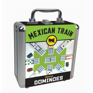 University Games Mexican Train Dominoes in Case