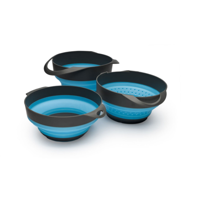 Flat Pack Bowls and Strainer Set