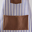 Blue Striped Canvas Utility Apron