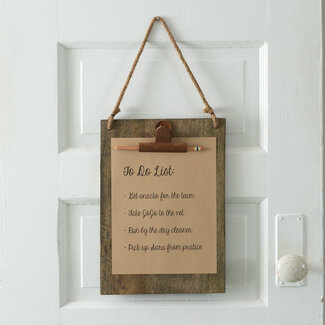 CTW Home Collection Wooden Hanging Clipboard