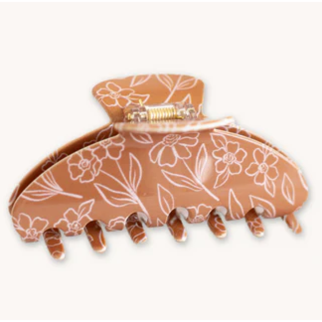 Floral Claw Clip