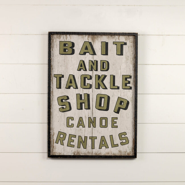 Green Bait and Tackle Shop Sign