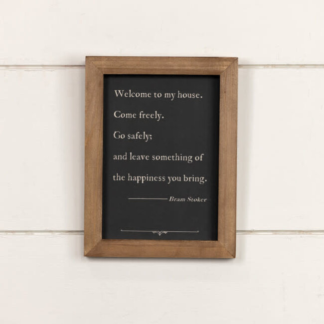 Come Freely, Go Safely Tabletop Sign