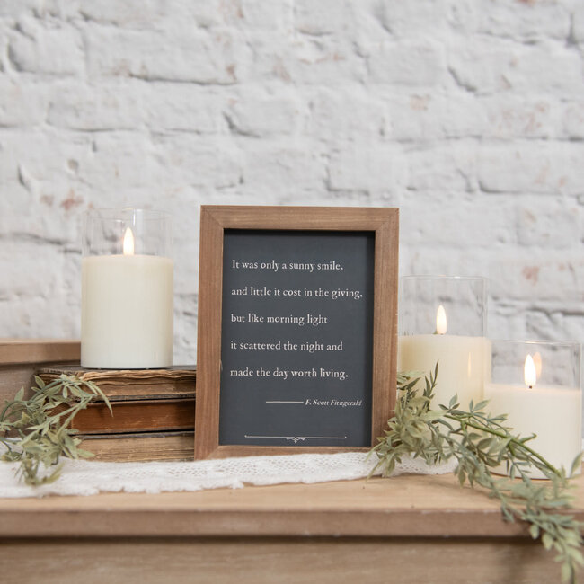Sunny Smile Tabletop Sign 6x8