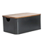 Metal Container with Mango Lid Sm 10x7.25x4.5