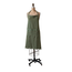 Cotton Waffle Weave Apron with Pockets and Lace