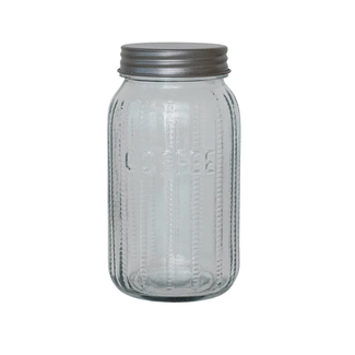 Pressed Glass Jar ‘Coffee’ 4 Cup