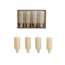 Unscented Bottle Taper Candles in Box Set of 4 Cream
