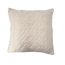 Woven Cotton Jacquard Pillow Cream 18” Square