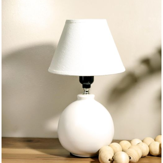Matte White Lamp 12.2”