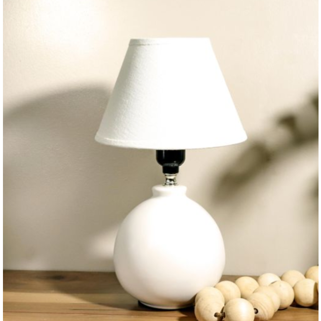 Matte White Lamp 12.2”
