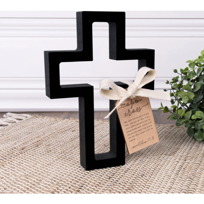 Open Cross with Verse