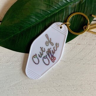 Out of Office Motel Key Tag