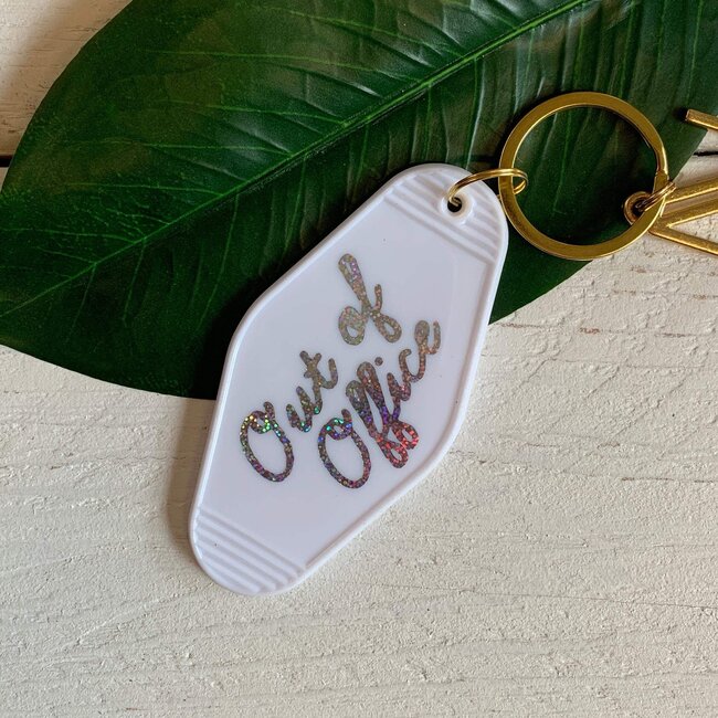 Out of Office Motel Key Tag