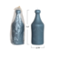 Unscented Embossed Vintage Bottle Shaped Candle, Teal