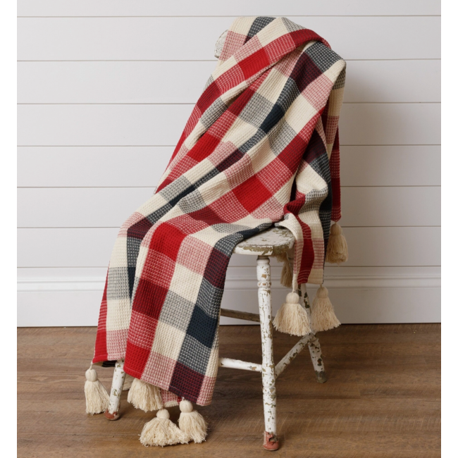 Throw - Textured Plaid