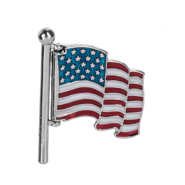 God Bless America Swivel Flag Charm