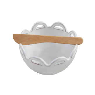 Half Scalloped Tidbit Bowl Set by MudPie