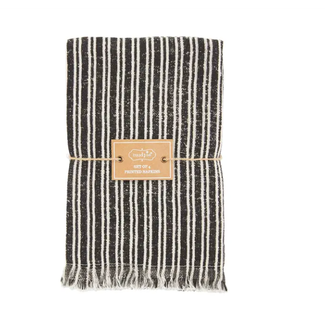 Black Stripe Napkin Set